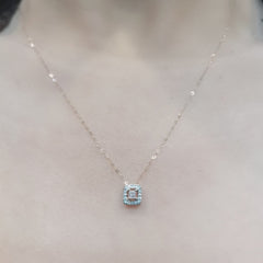 #LVNA2024 | LVNA Signatures™️ Pink Dia Cushion Colored Solitaire Diamond Necklace 18kt