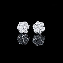 PREORDER | Classic Floral Rositas Stud Diamond Earrings 18kt