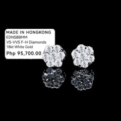 PREORDER | Classic Floral Rositas Stud Diamond Earrings 18kt