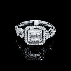 PREORDER | Infinity Chain Cushion Diamond Ring 14kt