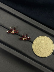 #LoveLVNA | Golden Marquise Garnet Gemstones Earrings 18kt