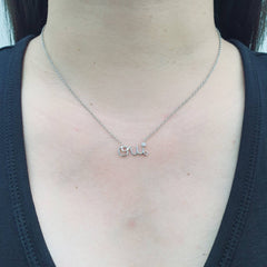 Mantra Diamond Necklace 14kt