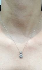 Butterfly Emerald Diamond Necklace 14kt