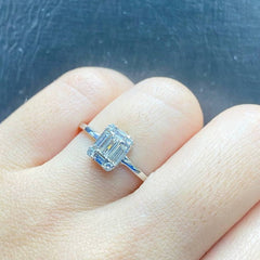 #LVNA2024 | 2ct Face Emerald Invisible Setting Diamond Ring 14kt