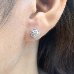 PREORDER | Round Classic Wear Stud Diamond Earrings 18kt