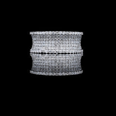 #ThePromise | Unisex Half Eternity Studded Diamond Ring 18kt