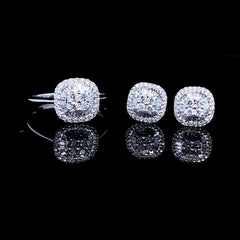 PREORDER | Cushion Classic Wear Diamond Jewelry Set 18kt