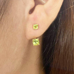 #LoveLVNA | Green Peridot Floating Gemstones Earrings 18kt