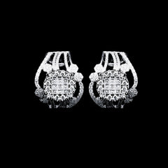 PREORDER | Invisible Setting Creolle Statement Diamond Earrings 14kt