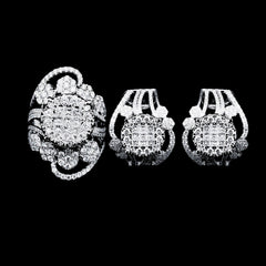 PREORDER | Invisible Setting Statement Diamond Jewelry Set 14kt