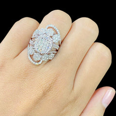 PREORDER | Invisible Setting Statement Diamond Ring 14kt