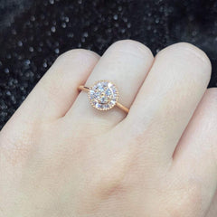 PREORDER | Rose Classic Round Diamond Ring 18kt
