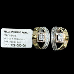 #LoveIVANA | Multi-Tone Crown Creolle Diamond Earrings 14kt