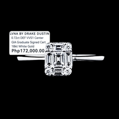 5년 | 에메랄드 인비저블 세팅 다이아몬드 주얼리 세트 18kt