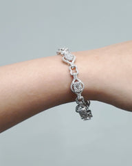 PREORDER | Cathedral Links Eternity Diamond Bracelet 14kt