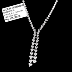 PREORDER | Half Eternity Tennis Drop Diamond Necklace 14kt