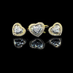 PREORDER | Heart Diamond Jewelry Set 14kt