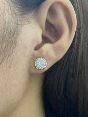 PREORDER | Rose Classic Round Stud Diamond Earrings 14kt