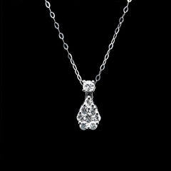 #LVNA2024 | Pear Diamond Paved Diamond Necklace in 16-18” 18kt