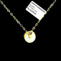 PRICEDROP! | 24kt Gold Lucky Charm Pendant Necklace in 16-18” 18kt