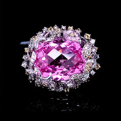 PREORDER | Magnificent Ruby & Cocktail Gemstones Diamond Ring 14kt