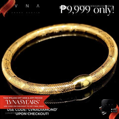 Golden Omega Mesh Chain Light Bracelet 18kt