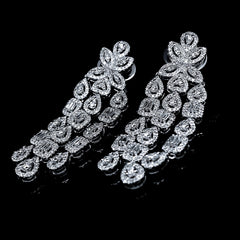 PREORDER | Marquise Chandelier Statement Diamond Earrings 14kt