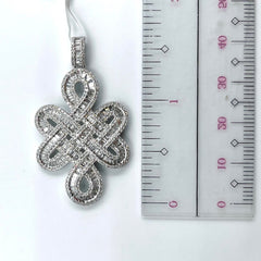 Lucky Mystic Knot Diamond Necklace 14kt