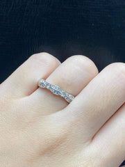 PREORDER | Half Eternity Paved Diamond Ring 18kt
