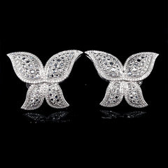 PREORDER | Butterfly Diamantes Deco Statement Diamond Earrings 14kt