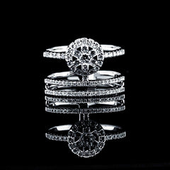 PREORDER| Round Diamond Stack Diamond Jewelry Set 14kt