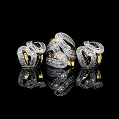 PREORDER | Multi-Tone Statement Diamond Jewelry Set 14kt
