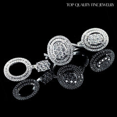 PREORDER| Multi-Wear Oval Halo Diamond Jewelry Set 14kt