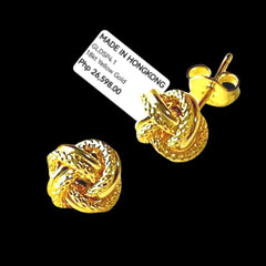 GLD | 18K Golden Knot Stud Earrings