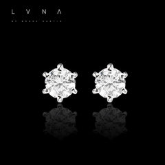 Preorder | 0.20cts Round Solitaire Diamond Earrings 18kt