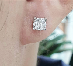 PREORDER | Classic Round Stud Diamond Earrings 14kt