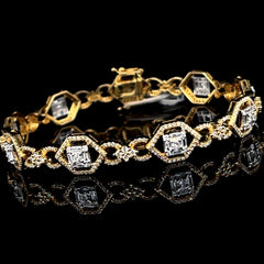 PREORDER | Golden Cathedral Eternity Diamond Bracelet 14kt