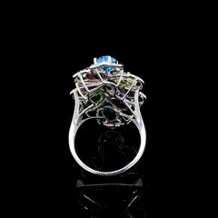 Multi- Colored Gemstones Ring