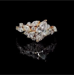 The Archives | LVNA Signatures “The Liz Uy Golden Marquise Cluster Diamond Ring 18kt” GIA Certified