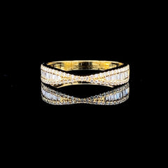 #ThePromise | Golden Half Eternity Diamond Ring 14kt