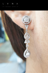 PREORDER | Round Pear Diamond Earrings 14kt