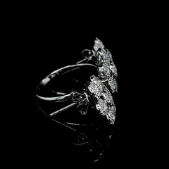 PREORDER| Round Floral Diamond Jewelry Set 14kt