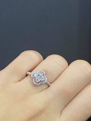Lucky Clover Diamond Ring 14kt
