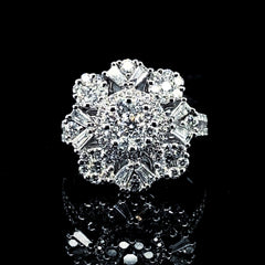 PREORDER | Floral Statement Diamond Ring 18kt