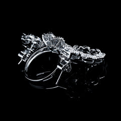 CLEARANCE BEST | Floral Baguette Diamond Jewelry Set 14kt