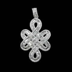 Lucky Mystic Knot Diamond Necklace 14kt