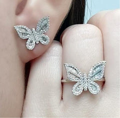 PREORDER | Butterfly Diamond Jewelry Set 14kt