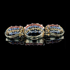 PREORDER | Multi-Tone Layered Diamond Jewelry Set 14kt
