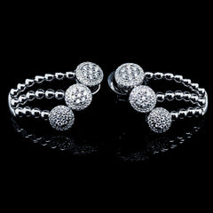 PREORDER | Round Creolle Diamond Earrings 14kt