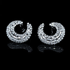LVNA Signatures Moon’s Cradle Statement Diamond Earrings 18kt